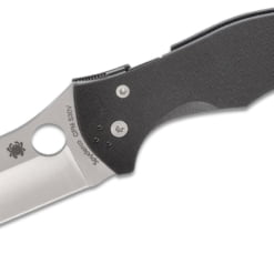 Spyderco Yojimbo 2 Folding Knife 3.2″ S30V Satin Plain Blade, Black G10 Handles
